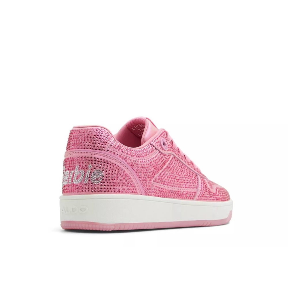 Aldo Women Barbie Pink Sneakers covered with rhinestones